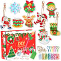 ##/9 stycken juldiamantmålning nyckelringar, jul blindbox##/