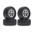 4 st/set RC Crawler Däck 1:16 Crawler Däck Gummidäck RC Tillbehör Fjärrkontroll Militär Bil Del