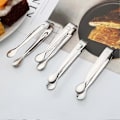 Miniatyrbillede 3 af 5: 2 stk. Kaffesukker-tænger i rustfrit stål Grill BBQ Clip Klemme Køkkenværktøj C010.