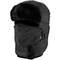 Miniatyrbillede 1 af 5: ##/Puderet Pilot Hat - Sort med Vindtæt Maske, Unisex Vinter Rider##/