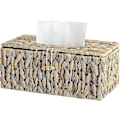 Miniatyrbilde 1 av 5: Serviettholder i kurv, Tissueboksdeksel i vannhyasint, Dekorativ tissueboksholder med lokk, Håndvevd serviettdispenser, 1 pakke, 25,4 cm L x 15,2 cm B x 10,2 cm H