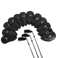 Miniatyrbild 3 av 6: ##/12 st Syntetiskt Läder Golfklubba Huvud Järn Skydd MT/PU##/