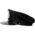 Miniatyrbild 2 av 6: ##/Polismössa Polis Karnevalsmössa 1 svart polismössa rolig SWAT##/