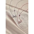 Miniatyrbillede 5 af 5: Hjerte-symbol charmearmbånd til kvinder 925 sterling sølv justerbar