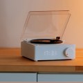 Pikkukuva 3 / 5: (Valkoinen) Retro-tyylinen vinyylilevysoittimen Bluetooth-kaiutin Gramoph
