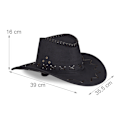 Miniatyrbild 4 av 6: ##/Suedehatt, cowboyhatt, karnevalhatt, svart##/