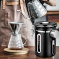 Miniatyrbillede 5 af 5: (Sort) 1 stk. Kaffebeholder, 1,8 Liter Rustfri Stål Lufttæt