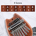 Miniatyrbillede 4 af 5: Sæt af 3 Kalimba Tommel Klaverer, 8 Taster Mbira Finger Klaver Bærbar