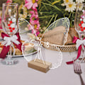 Miniatyrbild 5 av 5: ##/10 Akryl Tallrikar med Blommig Fjärilsformad Bas - Smal##/