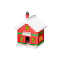 Miniatyrbillede 1 af 5: /#/Jule byggeklodser, 159stk jule sne hus/#/