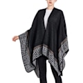 Miniatyrbild 3 av 6: ##/Stickad poncho XXL-sjal Elegant mjuk poncho 1 stycke för att hålla dig varm##/