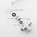 Miniatyrbilde 1 av 5: Messing hageslangekobling - 1/2\" IG til 3/4\" AG gjengeadapter -