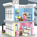 Miniatyrbillede 3 af 3: ##/Byggeklodser mini by gade scene, stormagasin, 914 stk.##/
