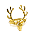 Miniatyrbillede 2 af 5: ##/Jule servietringe - Elg guld servietholdere Sæt af 12 f##/