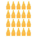Miniatyrbillede 4 af 4: 20x Flad Vind Jet Luftblæser Luftdyse Spray 3 Huller 1/4\" Bspt Gul