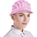 Miniatyrbillede 1 af 5: 3 Pak Halv-Mesh Kokkehatte - Pink, Unisex Køkkenhatte med Mesh