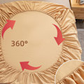 Miniatyrbilde 3 av 5: ##/Vasket bomulls khaki sengetrekk 120*200cm##/