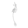 Miniatyrbillede 1 af 5: 1 stk. Dame Engel Vinge Rhinestone Kvast Hænge Ørestik Øreklips Smykkegave Ear Stud Left