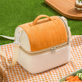 Miniatyrbild 5 av 6: ##/Dubbellagers Plysch Cartoon Lunchväska, Extra Tjock, orange##/
