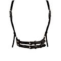 Miniatyrbilde 1 av 6: ##/Punk Midjeharnessbelte i Lær, Kroppskjede, Svart Goth Vest##/