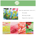 Miniatyrbillede 5 af 5: ##/Sæt med 8 DIY diamantmaleri-underkopper - solnedgang##/