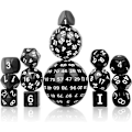 Pikkukuva 2 / 5: Noppasetti, Roolipeli Noppia, Monitahoinen Noppasetti 15 kpl D3-D10