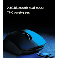Miniatyrbillede 4 af 6: ##/Hvid Genopladelig Trådløs Dual-Mode Bluetooth Mus##/