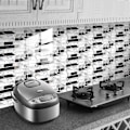 Miniatyrbillede 4 af 5: ##/24 stk. Selvklæbende Mosaik 10x20cm - Sort og Hvid, Køkken Sa##/