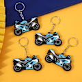 Miniatyrbillede 1 af 5: /#/8 mini PVC nøgleringe til motorcykler. Nøglering Mænd Kvinder Bil Nøglering 8 Indkøbsvogn Nøglering Bedste Smykkegave/#/