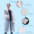 Miniatyrbilde 3 av 4: Regnponcho, 2 stk Regnponcho, Gjenbrukbar Poncho EVA Materiale,