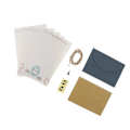 Miniatyrbillede 4 af 5: &Glædelig Jul Brevpapir Kuvert Selvklæbende Stickers Etiketter Sæt 4&