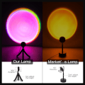 Miniatyrbillede 4 af 5: Solnedgang Lampe, Solnedgang Lampe, 8 Farve Projektionslampe med Stativ, Su