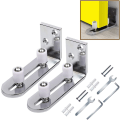 Miniatyrbild 2 av 3: Golvguide 2-pack Glidande Dörr Dörrguide Väggmonterad Guidekula
