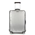Svart kant transparent vattentätt PVC bagageskydd, 24 tum