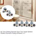 Miniatyrbilde 3 av 5: ##/8 stk justerbare ruller Dobbeltrulle Svingbar rulle/løpere/talje##/