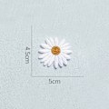 Miniatyrbilde 4 av 5: 6 stk Daisy Delicate Broderte Lapp, Broderi Blomst Lapp