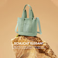 Miniatyrbild 3 av 6: ##/Svart canvasväska för kvinnor, casual tote bag handväska##/