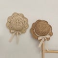 Pikkukuva 2 / 5: ##/48-53cm Vauvan tyttöjen kesäolkihattu pitsillä ja leveällä reunalla, aurinkosuojaa, taitettava, lomamatkoille ja ulkoiluun, beige##/