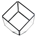 Miniatyrbild 4 av 5: Geometriska Kuber Glas Terrarium Heminredning Växt Suckulent Blomhållare Vas Kruka Qinhai