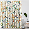 Miniatyrbilde 2 av 5: ##/180×180CM Dusjforheng med botaniske blomster og kroker##/