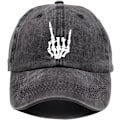 Miniatyrbilde 2 av 5: Håndhatt, Skallefinger Baseball Caps Justerbar Vasket Distressed