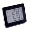 Svart digital display elektronisk temperatur- och fuktighetsmätare