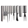 Miniatyrbillede 2 af 5: 2 stk. 10 Anti-statisk Sort Plastikkam til Salon Hårstyling