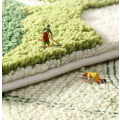 Pikkukuva 5 / 5: Piirretty Akita-koiran flocking-matto lattialle 50 * 80CM Koti
