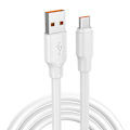 Miniatyrbillede 1 af 5: Datakabel Sikker Hurtig Opladning 120W Type-C Mobiltelefon Datalinje Opladerledning til Hjemmet D