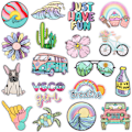 Miniatyrbillede 1 af 5: ##/18 stk. Sommerbølger Broderi Jern-på Patches til Tøj##/