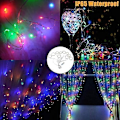 Miniatyrbild 5 av 6: ##/300 LED Gardinlampor, USB Fönsterlampor, 3m x 3m 8 Lägen Fjärrkontroll##/