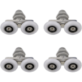 Miniatyrbillede 1 af 5: ##/4 stk. 25 mm Dobbelt Brusedørsruller Brusedørsruller Glide##/