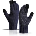 Miniatyrbillede 1 af 5: 1 Par Kongeblå Varme Strikket Vinterhandsker, Anti-Slip Touchscreen G