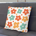 Miniatyrbild 3 av 5: Kuddfodral Blekningsfritt Osynligt Blixtlås Polyester Persika Hud Blomstertryck Kuddfodral för Soffa A